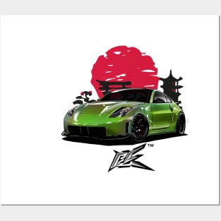 nismo 350z pearl fluorascent green Posters and Art